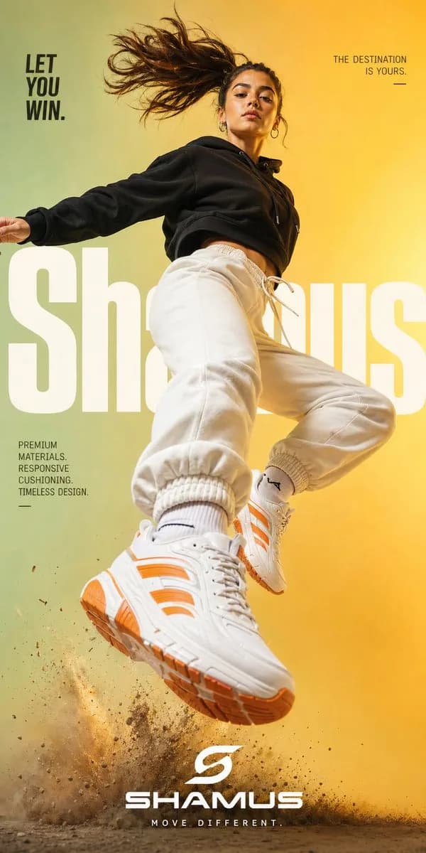 Premium Streetwear Sneaker Poster preview image 1