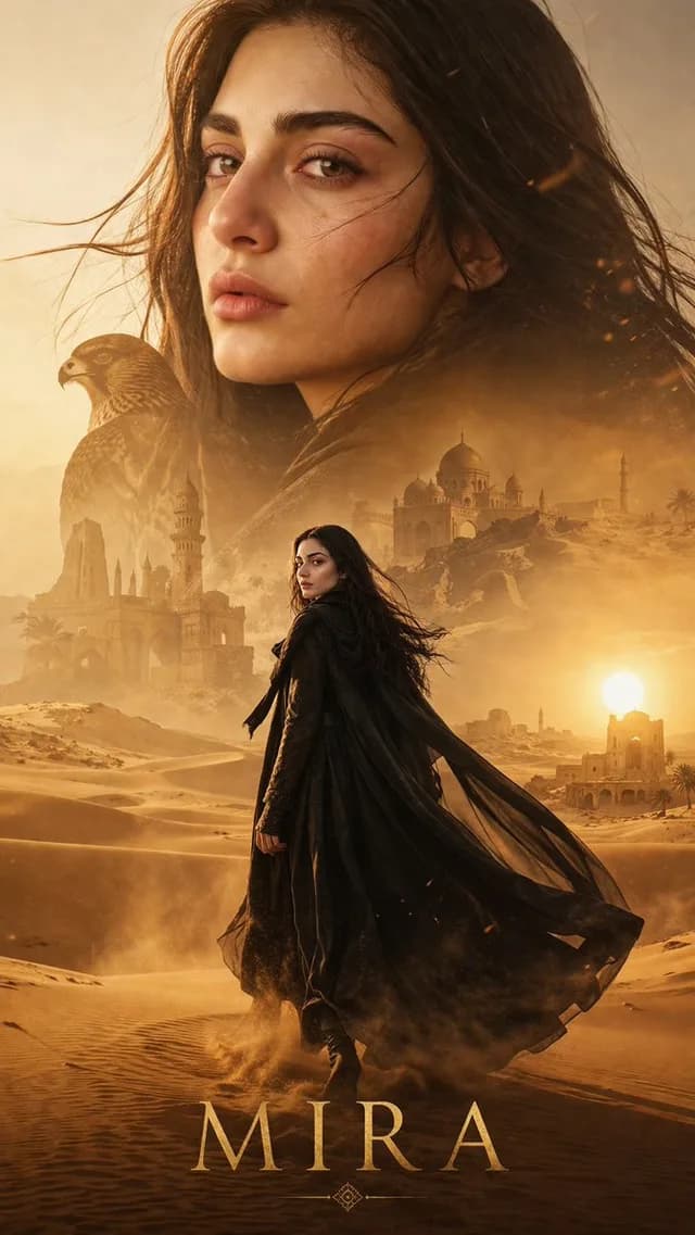 Desert Character Cinematic Poster preview image 1