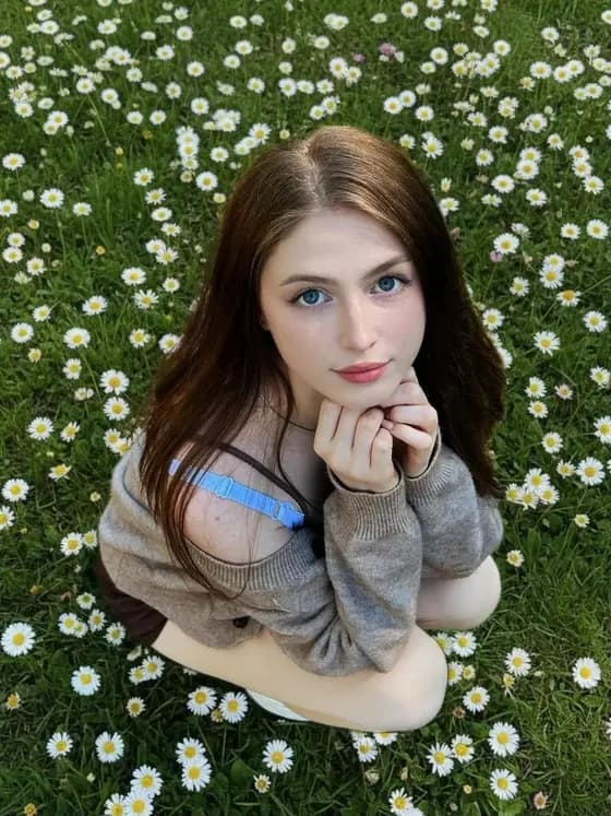 Girl in Daisy Meadow Portrait preview image 1