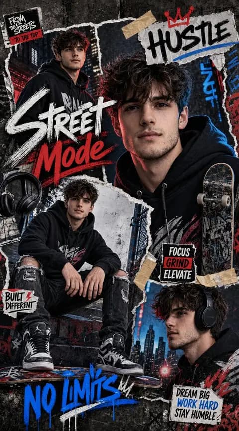 Urban Streetwear Collage preview image 1