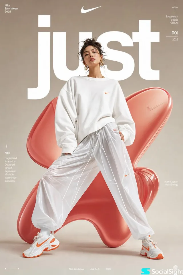 Futuristic Sportswear Fashion Poster preview image 1