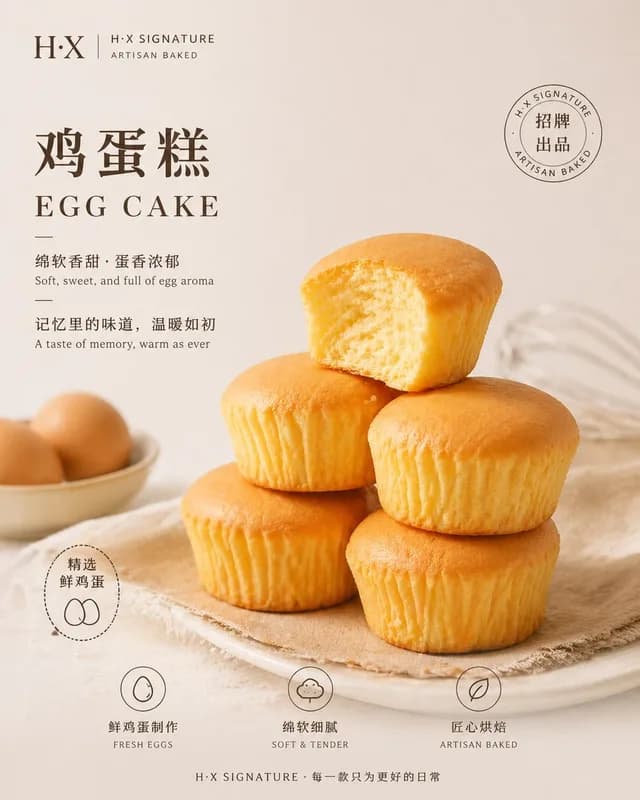 Bakery Product Poster Template preview image 1