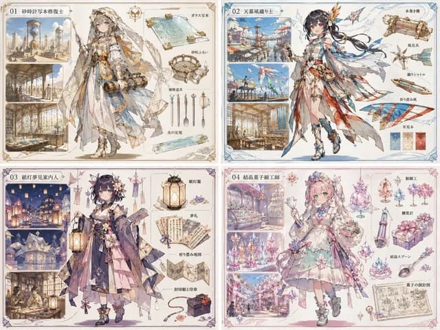 Anime World Building and Character Sheet preview image 1