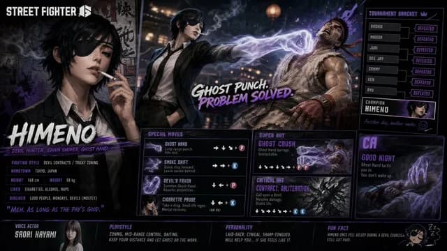 Street Fighter 6 Himeno Crossover Poster preview image 1