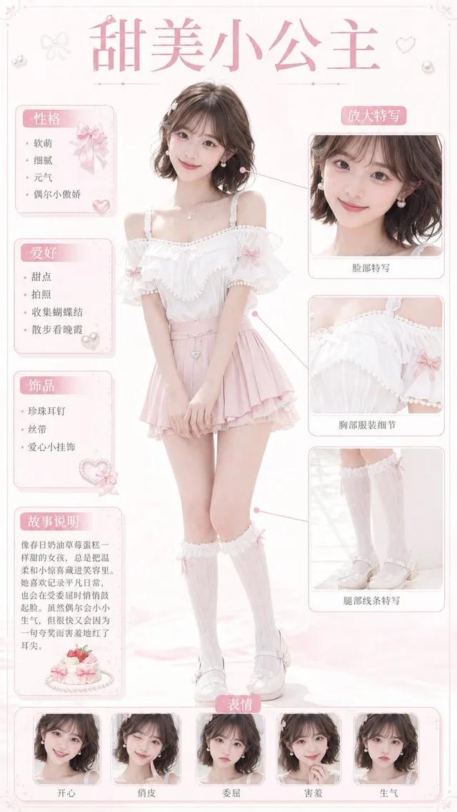 Sweet Princess Character Card preview image 1