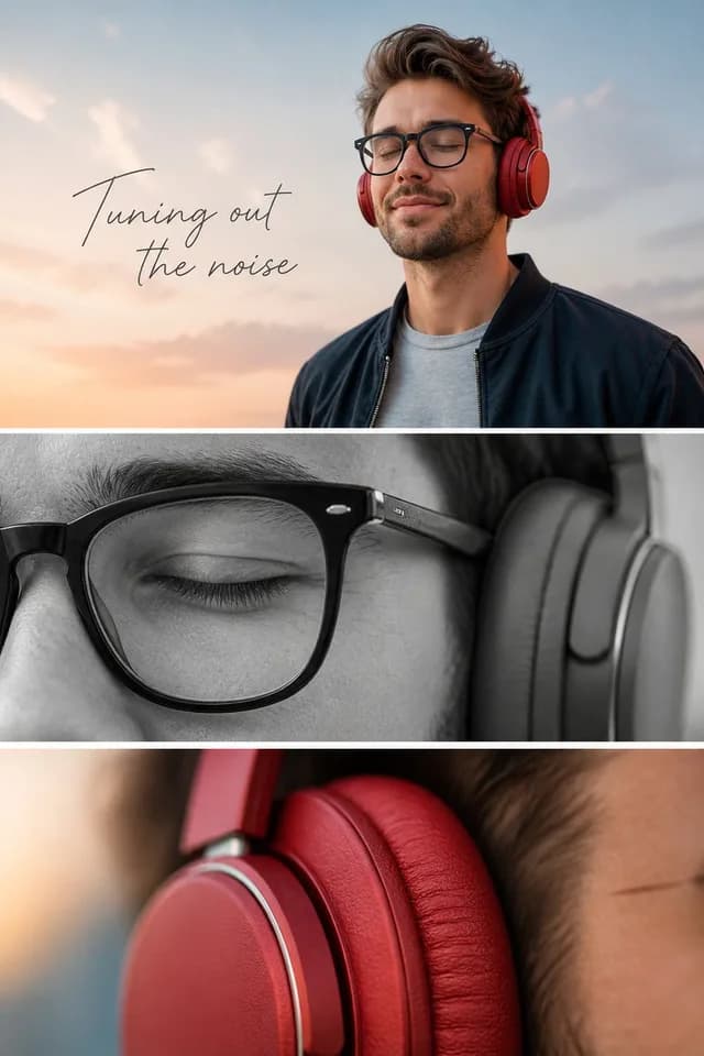 Minimalist Headphone Lifestyle Ad preview image 1