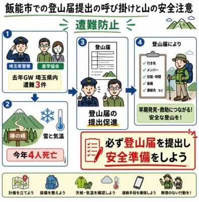 Japanese Mountain Safety Infographic preview image 1