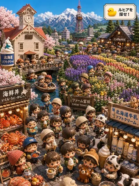 Hokkaido Hidden Duck Travel Puzzle preview image 1