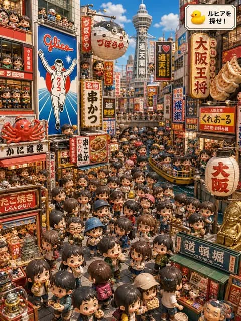 Osaka Chibi Find-the-Duck Diorama preview image 1