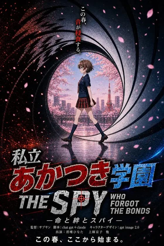 Anime Spy School Movie Poster preview image 1