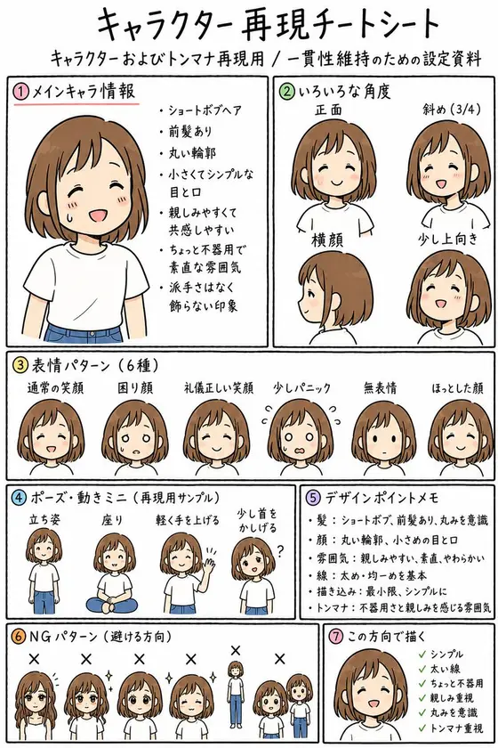 Anime Character Reproduction Cheat Sheet preview image 1