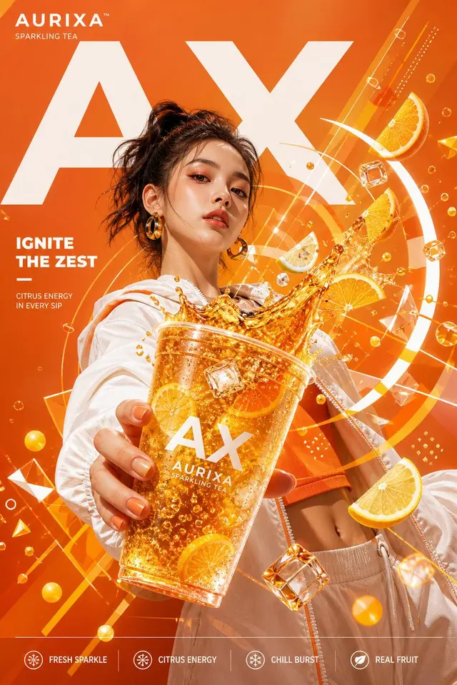 Modern Beverage Commercial Poster preview image 1