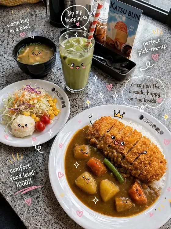 Kawaii Katsu Curry Food Photography preview image 1