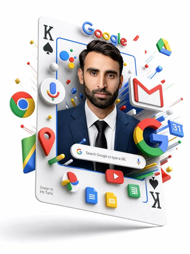 Floating Google Services Portrait Poster preview image 1