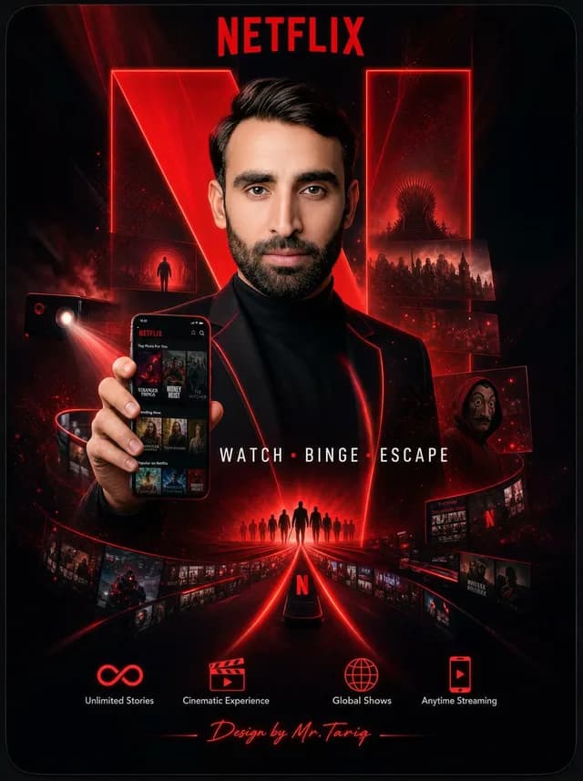 Netflix Neon Streaming Poster preview image 1