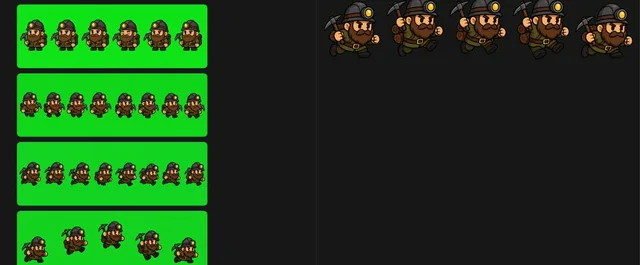 Chibi Miner Game Sprite Sheet preview image 1