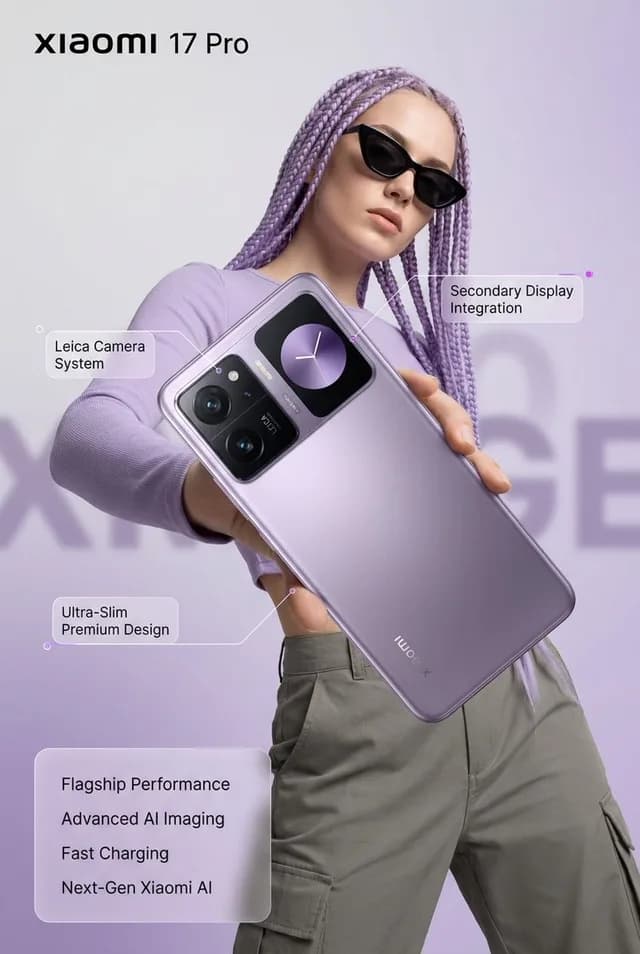 Xiaomi 17 Pro Lavender Ad preview image 1