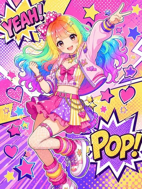 彩虹流行偶像漫画转型 preview image 1