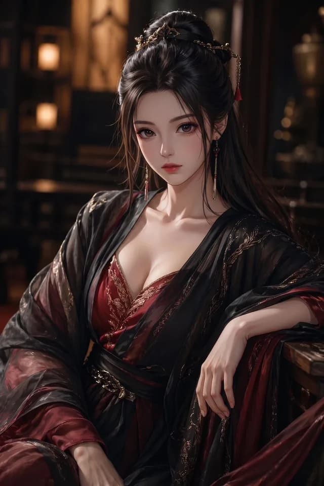 Elegant Wuxia Noblewoman Portrait preview image 1