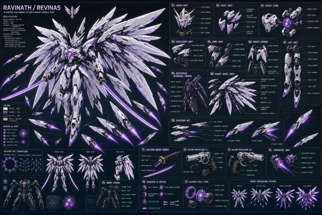 Ravinath Revinas Mecha Spec Sheet preview image 1
