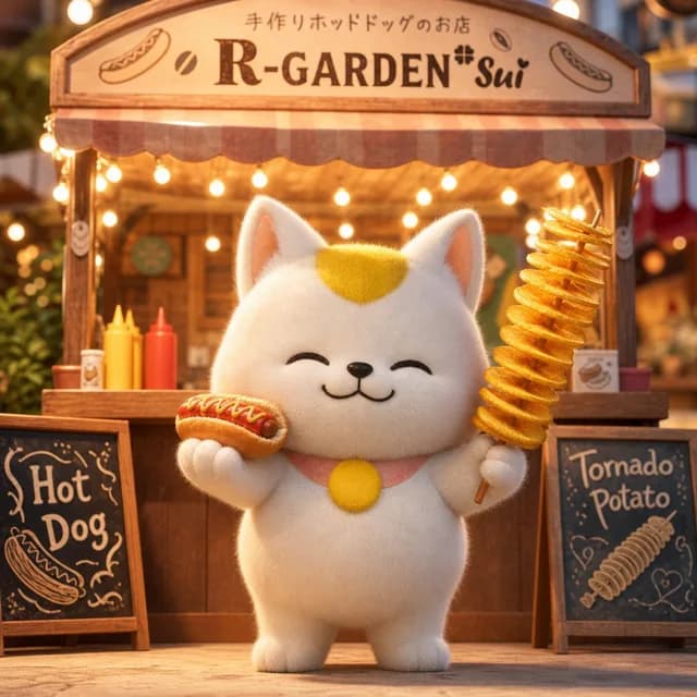 3D Cat Mascot Marche Stall preview image 1