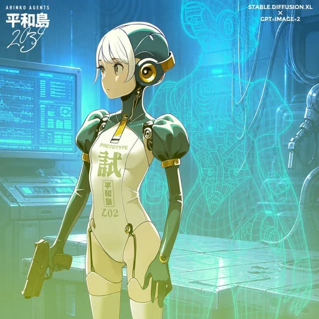 Anime Android Agent Lab Poster preview image 1