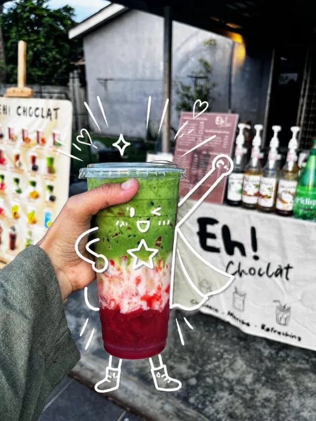 Cute Superhero Drink Doodle Photo preview image 1