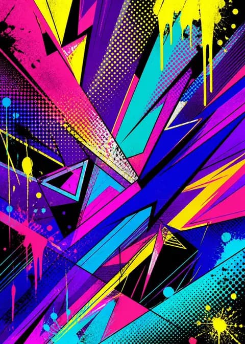 Pop Art Street Abstract Background preview image 1