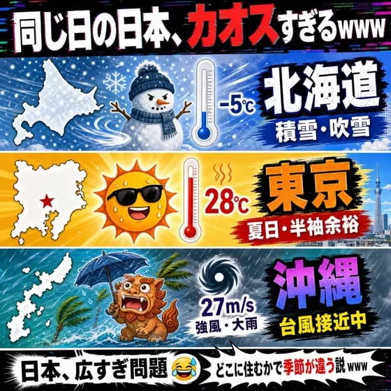 Chaotic Japan Weather Meme preview image 1