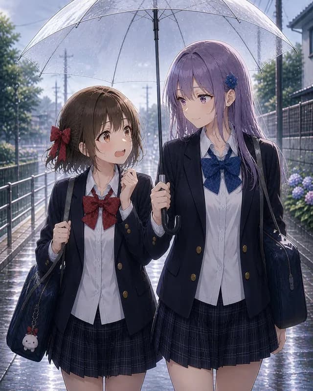 Rainy After-School Umbrella Friends preview image 1