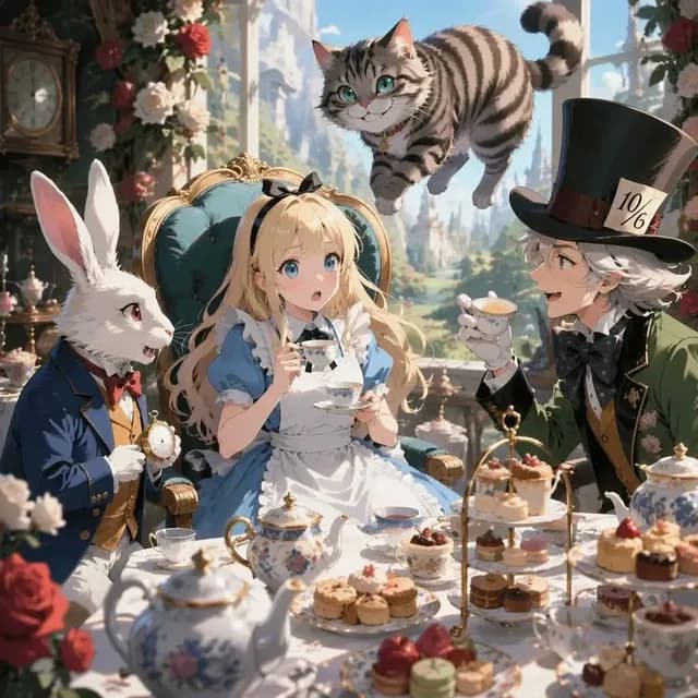 Anime Alice Wonderland Tea Party preview image 1