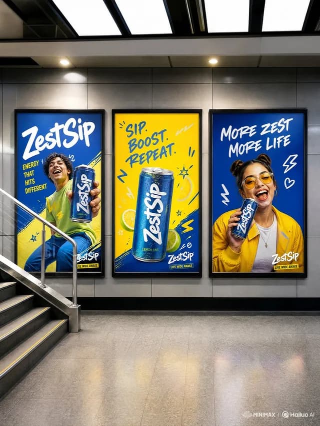 Modern Transit Station Ad Scene preview image 1