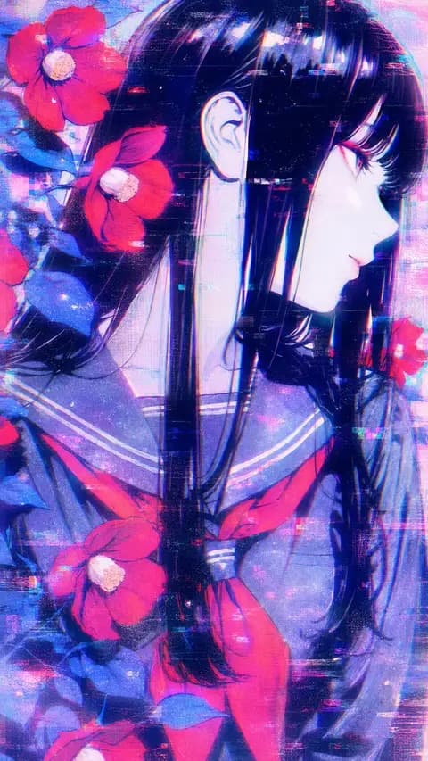 Ethereal Glitch Art Illustration preview image 1