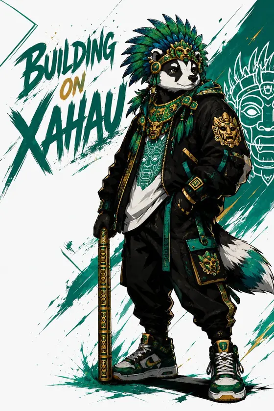 Aztec Streetwear Panda Poster preview image 1