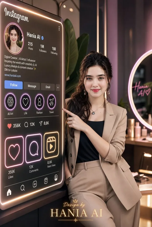 Luxury Instagram Profile Creator Poster preview image 1