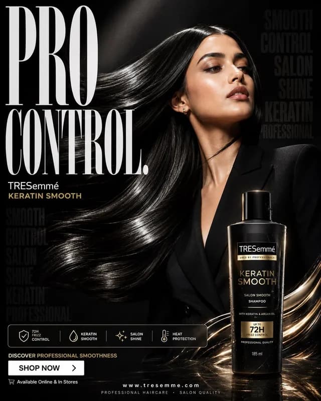 Luxury Keratin Shampoo Ad preview image 1