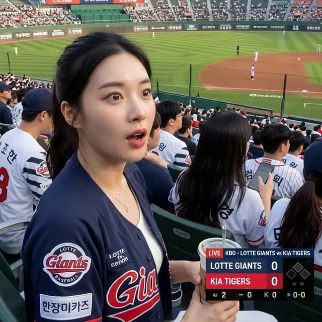 Korean Baseball Broadcast Fan Photo preview image 1