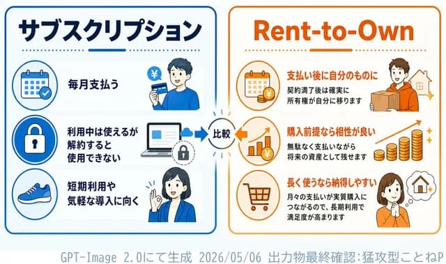 Subscription vs Rent-to-Own Infographic preview image 1