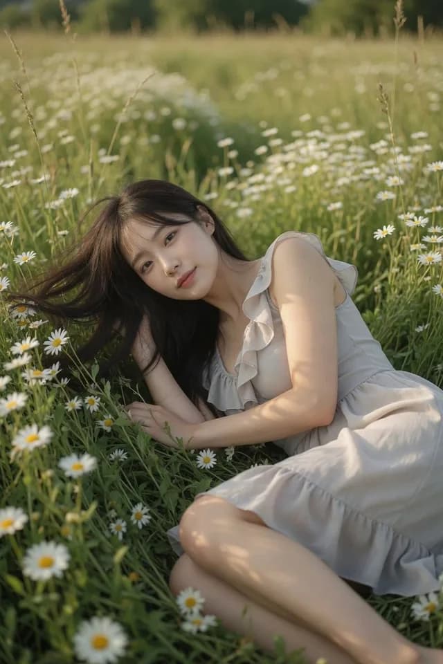 Daisy Field Cinematic Portrait preview image 1