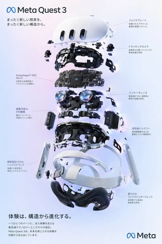 Meta Quest 3 Exploded Infographic preview image 1