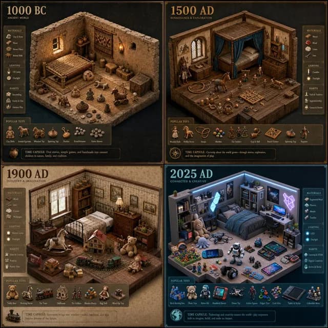 Historical Era Bedroom Interior Map preview image 1