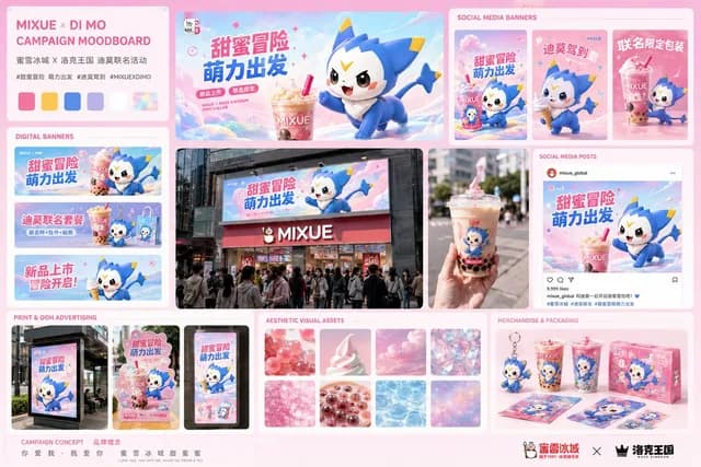 Mixue Di Mo Campaign Moodboard preview image 1