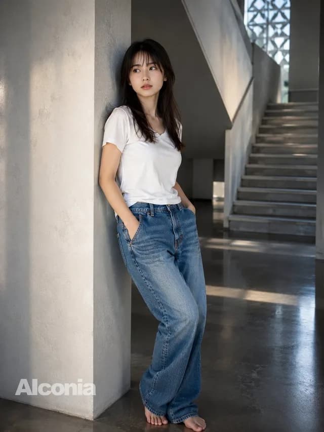Modern Concrete Stairwell Portrait preview image 1