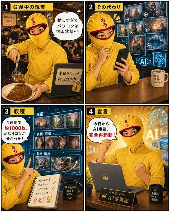 Curry Chef AI Restart Comic preview image 1