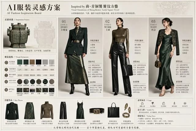 Bronze Vessel Fashion Inspiration Board preview image 1