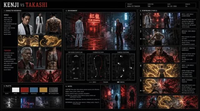 Cinematic Film Pre-Production Sheet preview image 1