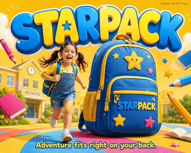 School Commercial Kids Advertisement Poster preview image 1