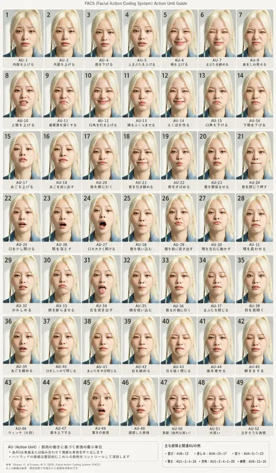 FACS Facial Expression Chart preview image 1