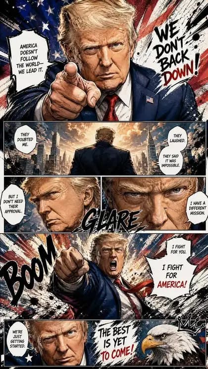 Dynamic Manga Page Illustration preview image 1