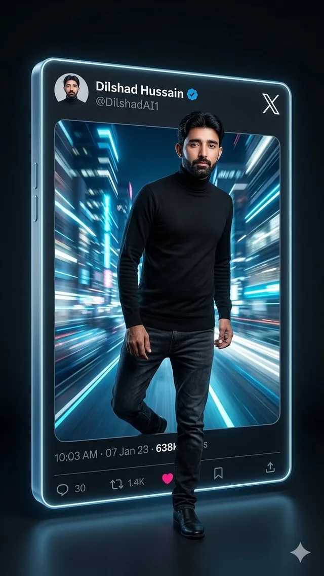 Neon X Post 3D Walkout Portrait preview image 1